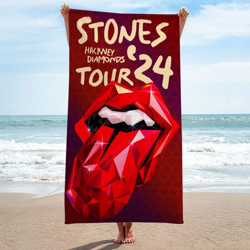 The Rolling Stones Rectangle Beach Towel WBT1036