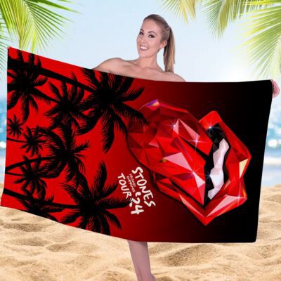The Rolling Stones Rectangle Beach Towel WBT1124 1