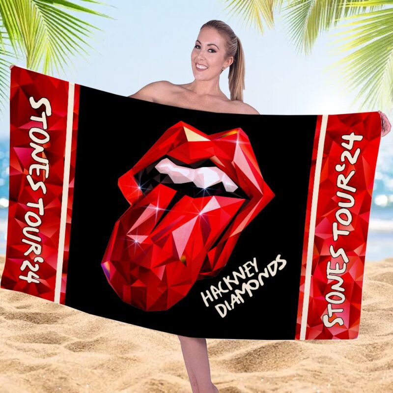 The Rolling Stones Rectangle Beach Towel WBT1143 1