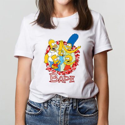The Simpsons Bape Unisex T Shirt TAT5582 3