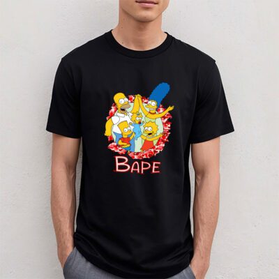 The Simpsons Bape Unisex T Shirt TAT5582 4