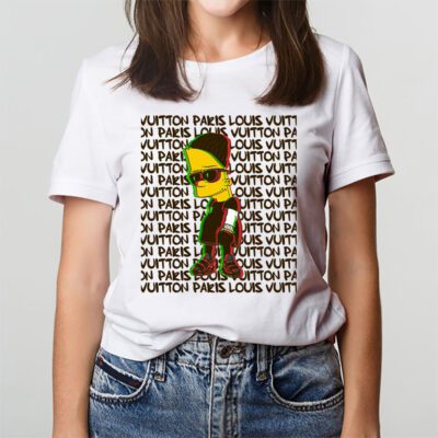 The Simpsons Bart Simpson Louis Vuitton Unisex T Shirt Cotton Tee TAT14555 2