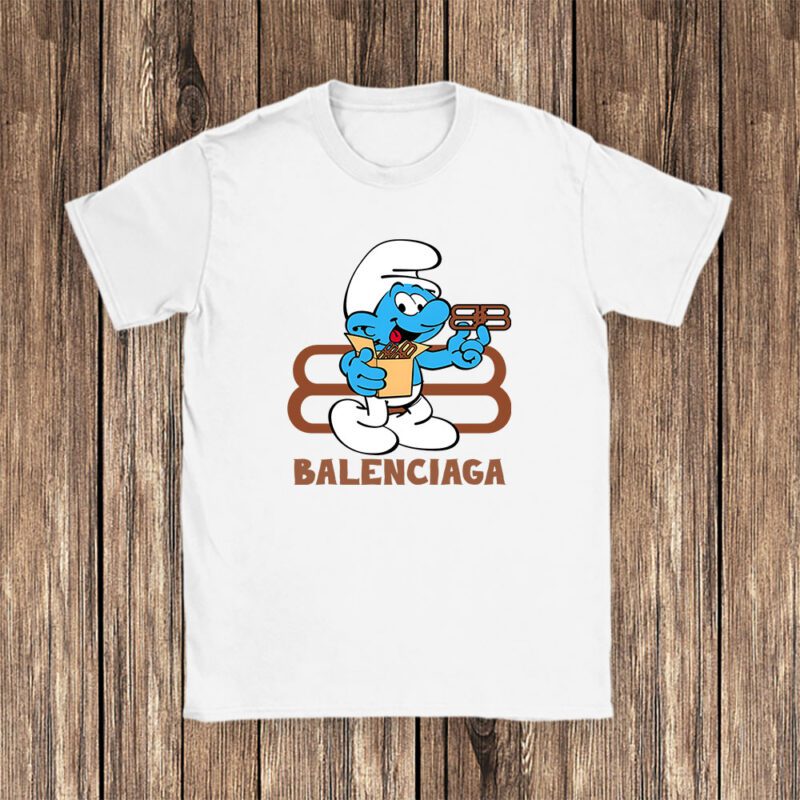 The Smurfs Balenciaga Unisex T Shirt Cotton Tee TAT7446 1