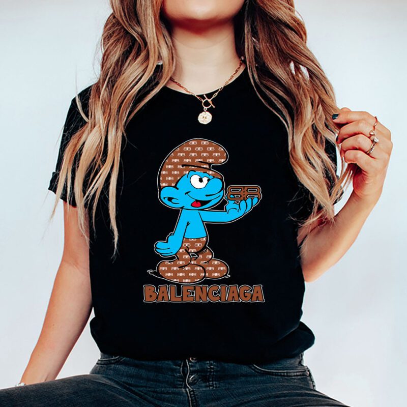 The Smurfs Balenciaga Unisex T Shirt Cotton Tee TAT7453 5
