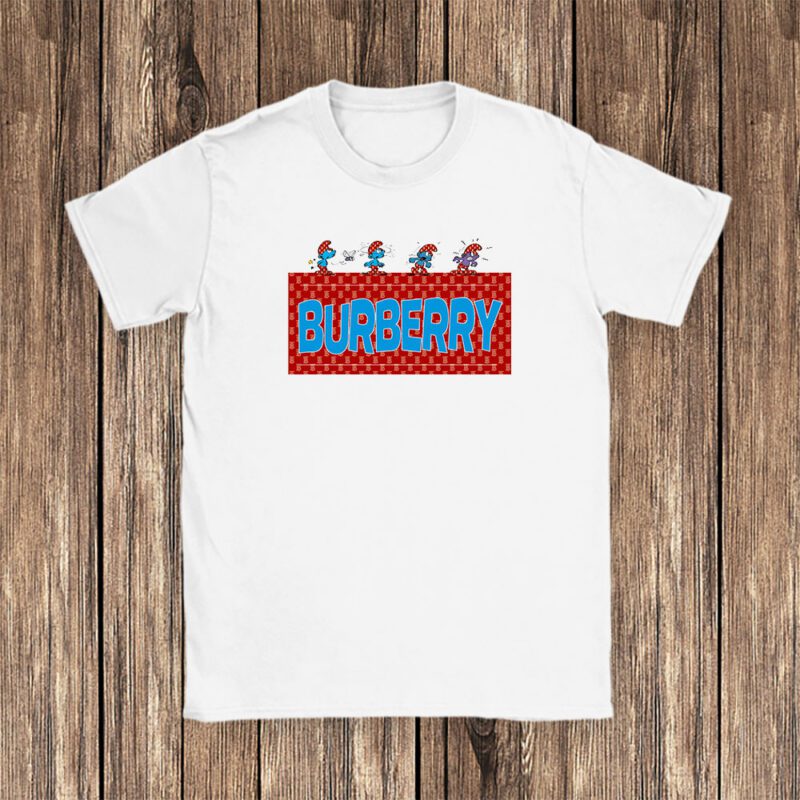 The Smurfs Burberry Unisex T Shirt Cotton Tee TAT7448 1