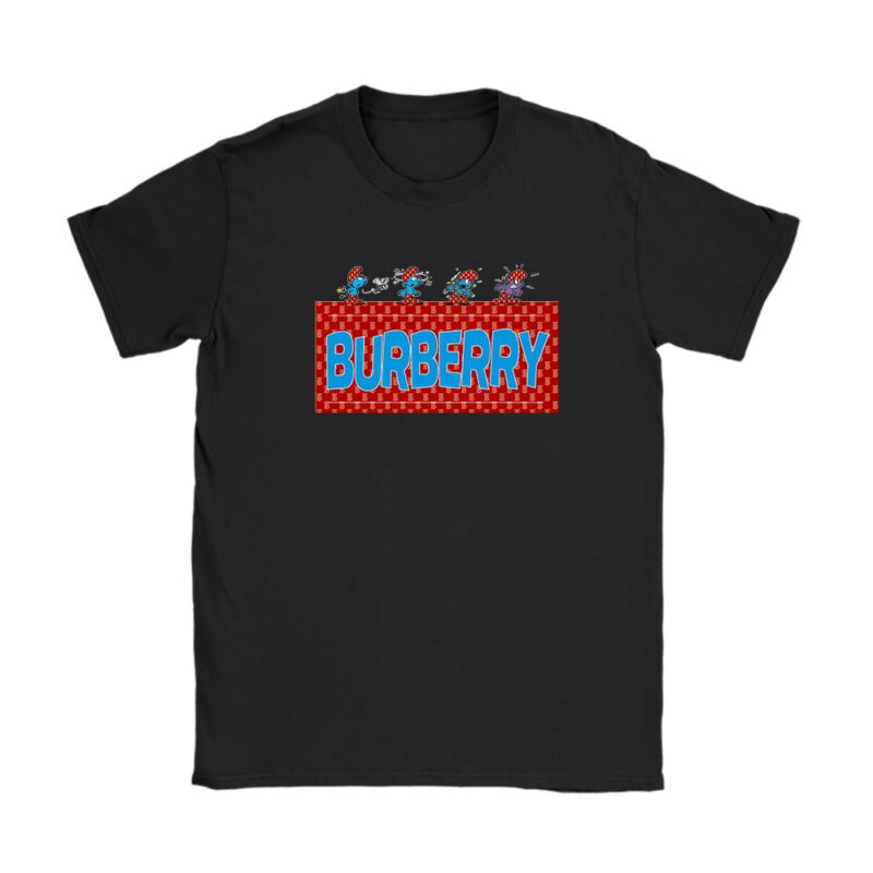 The Smurfs Burberry Unisex T-Shirt Cotton Tee TAT7448