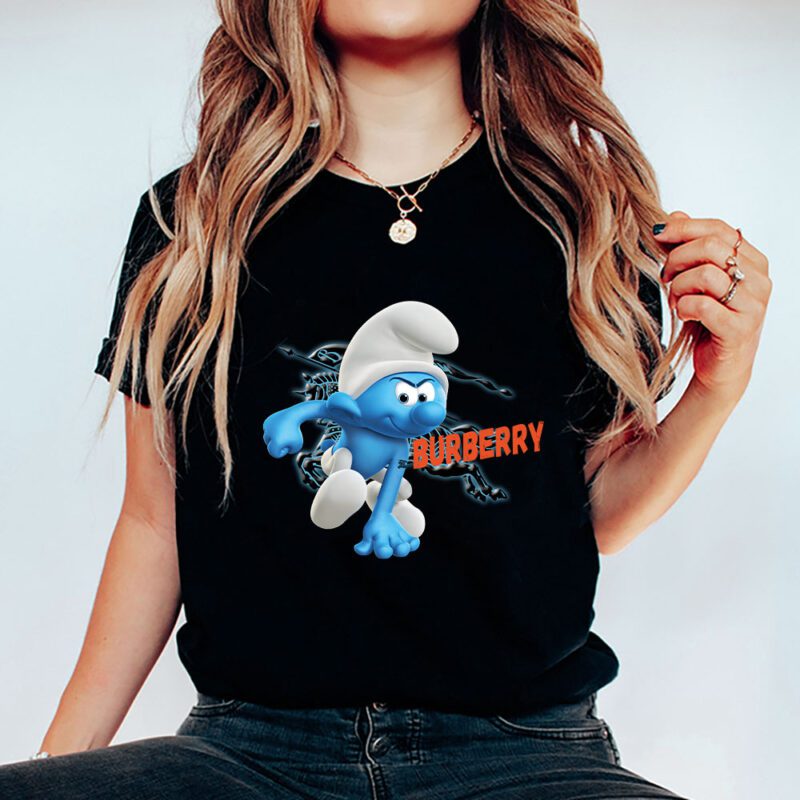 The Smurfs Burberry Unisex T Shirt Cotton Tee TAT7450 5