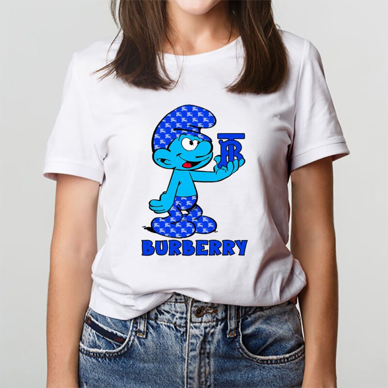 The Smurfs Burberry Unisex T Shirt Cotton Tee TAT7452 3