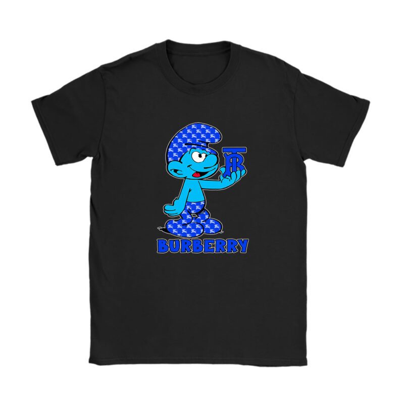 The Smurfs Burberry Unisex T-Shirt Cotton Tee TAT7452