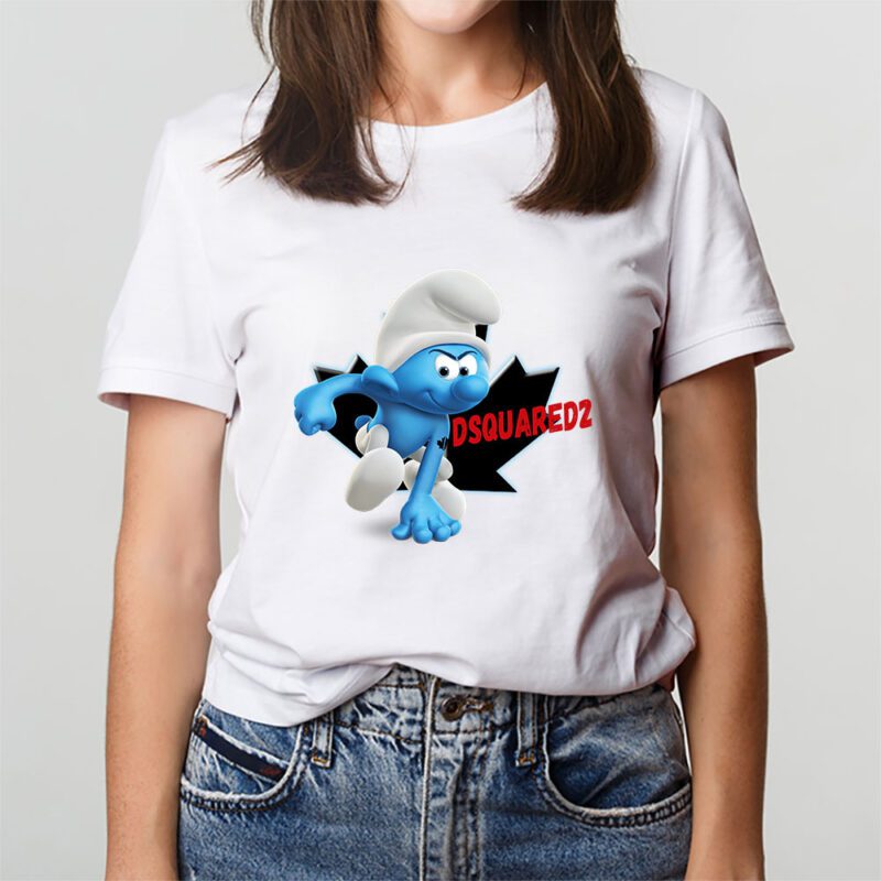 The Smurfs Dsquared2 Unisex T Shirt Cotton Tee TAT7460 3
