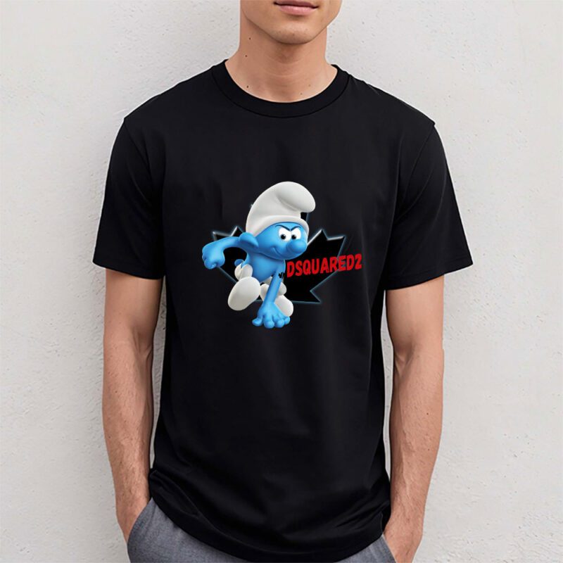 The Smurfs Dsquared2 Unisex T Shirt Cotton Tee TAT7460 4