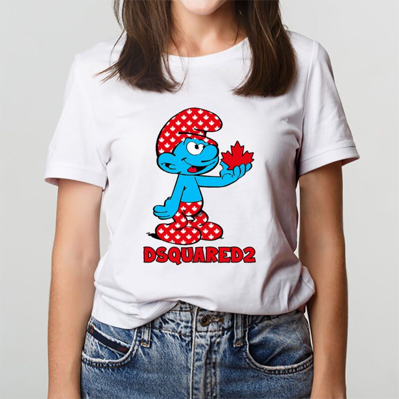 The Smurfs Dsquared2 Unisex T Shirt Cotton Tee TAT7461 3