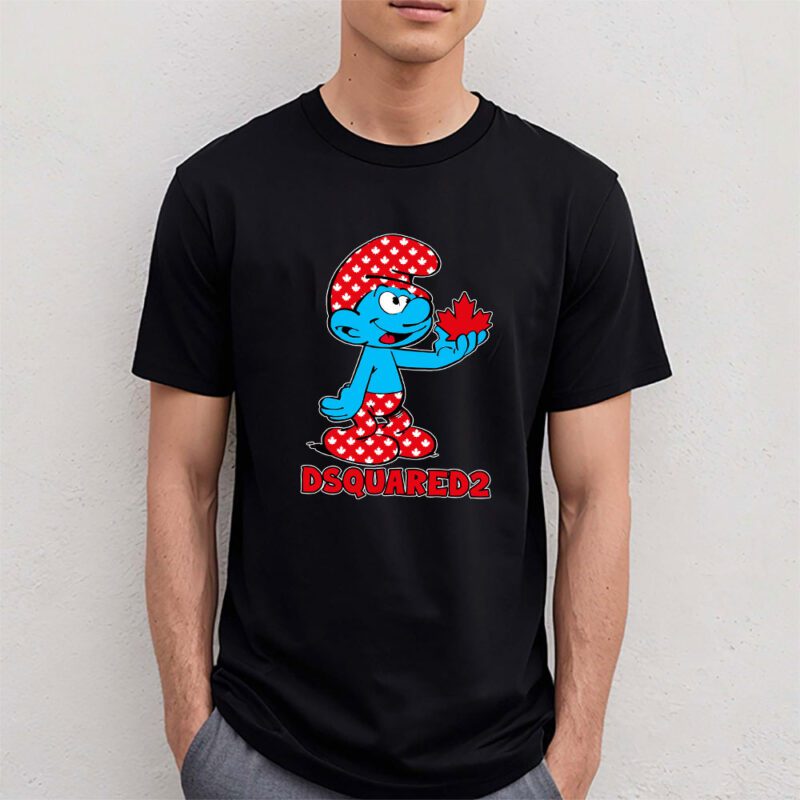 The Smurfs Dsquared2 Unisex T Shirt Cotton Tee TAT7461 4