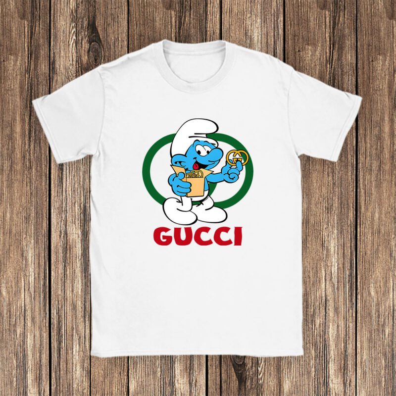 The Smurfs Gucci Unisex T Shirt Cotton Tee TAT7464 1
