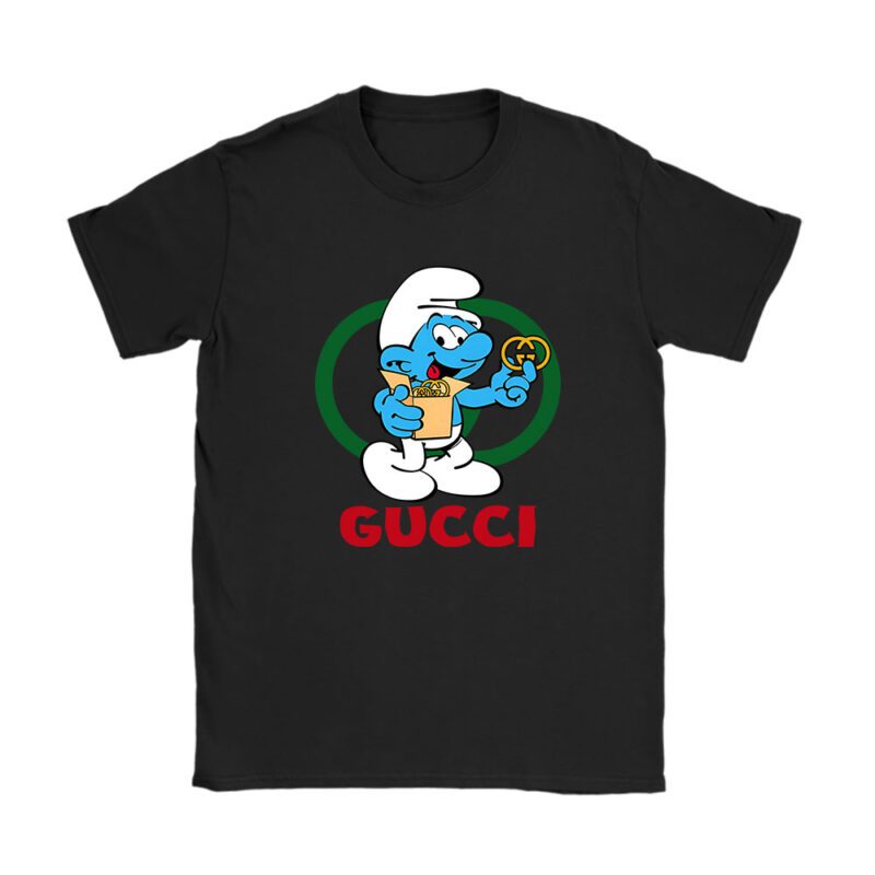 The Smurfs Gucci Unisex T-Shirt Cotton Tee TAT7464