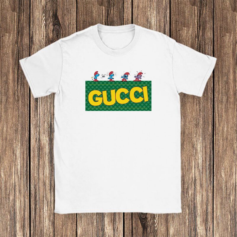 The Smurfs Gucci Unisex T Shirt Cotton Tee TAT7466 1