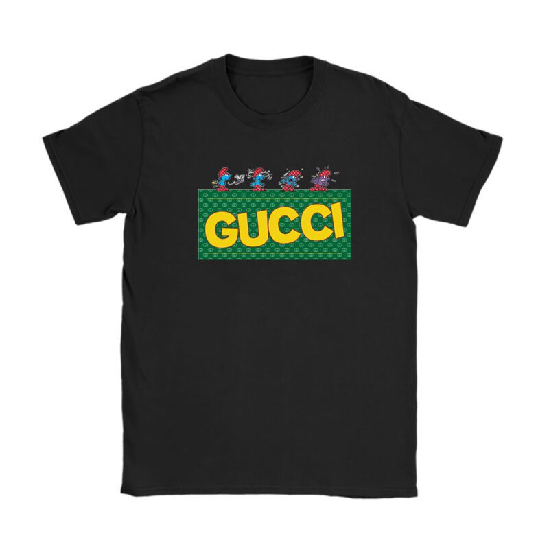 The Smurfs Gucci Unisex T-Shirt Cotton Tee TAT7466