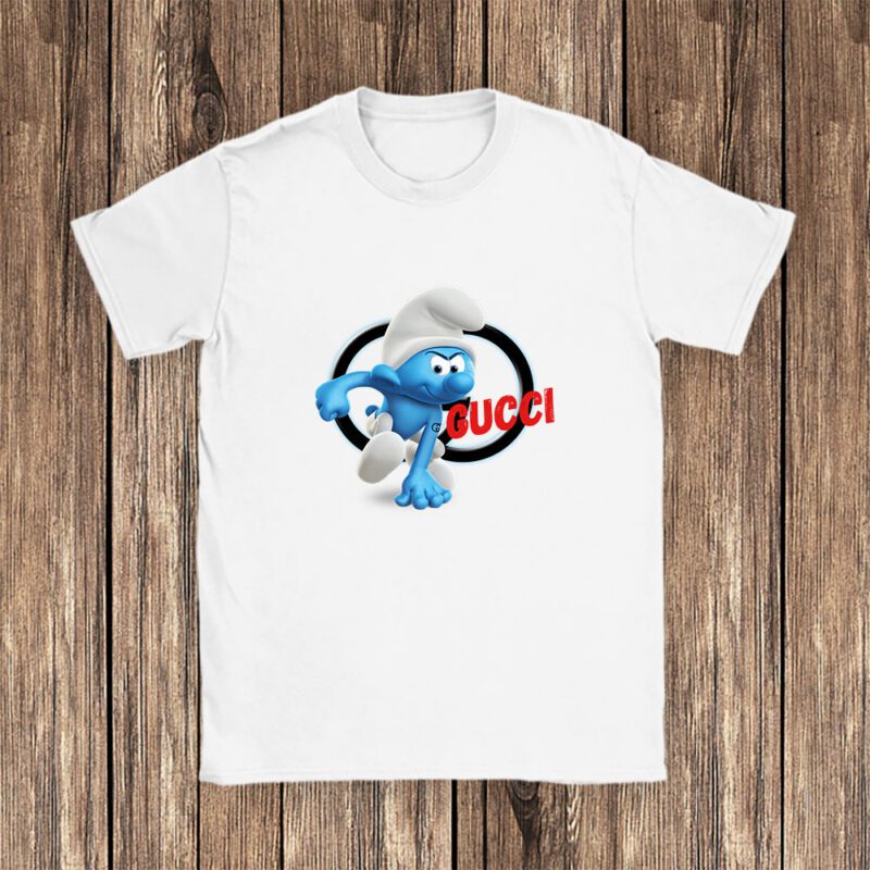 The Smurfs Gucci Unisex T Shirt Cotton Tee TAT7467 1