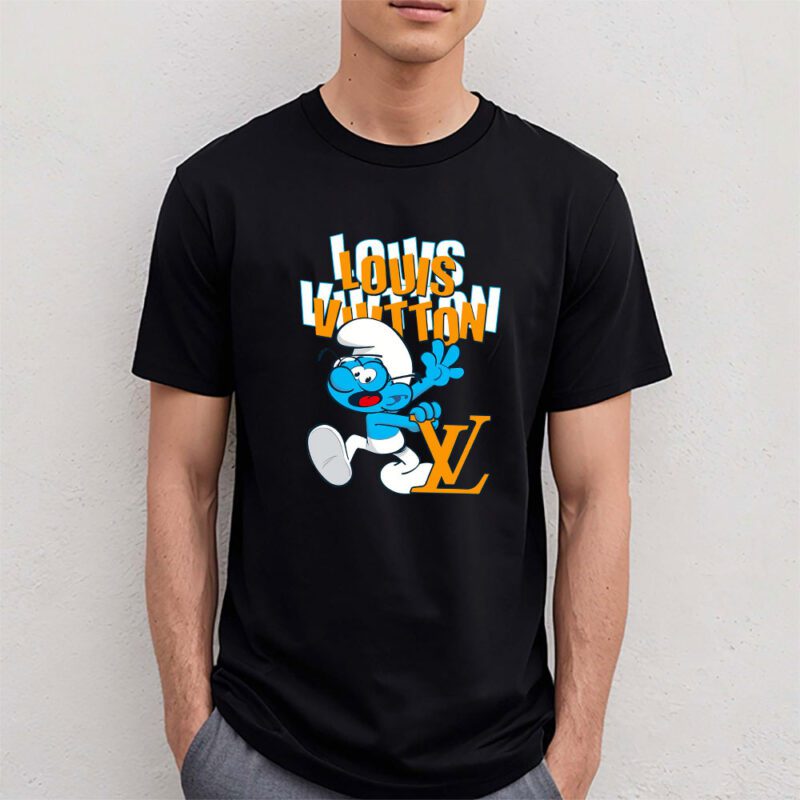 The Smurfs Louis Vuitton Unisex T Shirt Cotton Tee TAT7470 4