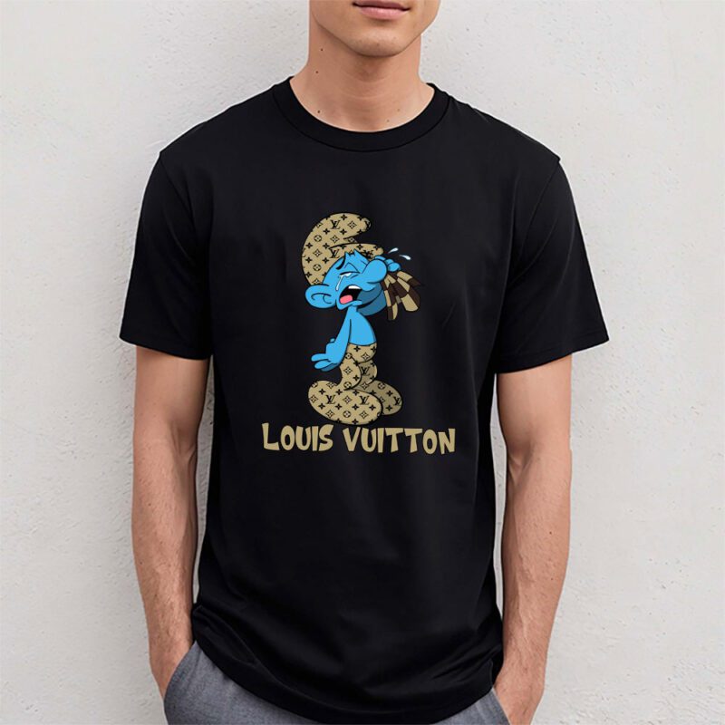 The Smurfs Louis Vuitton Unisex T Shirt Cotton Tee TAT7474 4