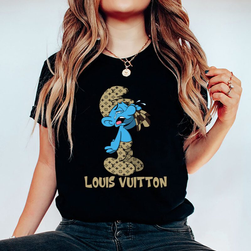 The Smurfs Louis Vuitton Unisex T Shirt Cotton Tee TAT7474 5