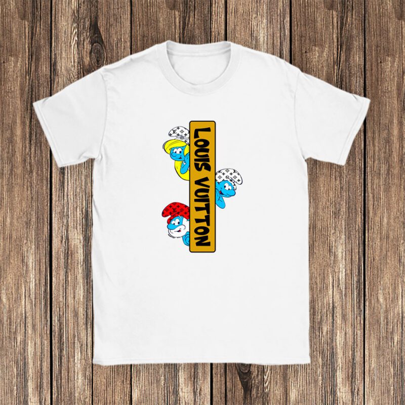 The Smurfs Louis Vuitton Unisex T Shirt Cotton Tee TAT8461 1