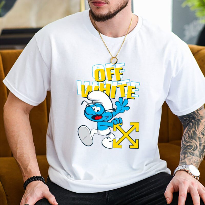 The Smurfs Offwhite Unisex T Shirt Cotton Tee TAT7475 2