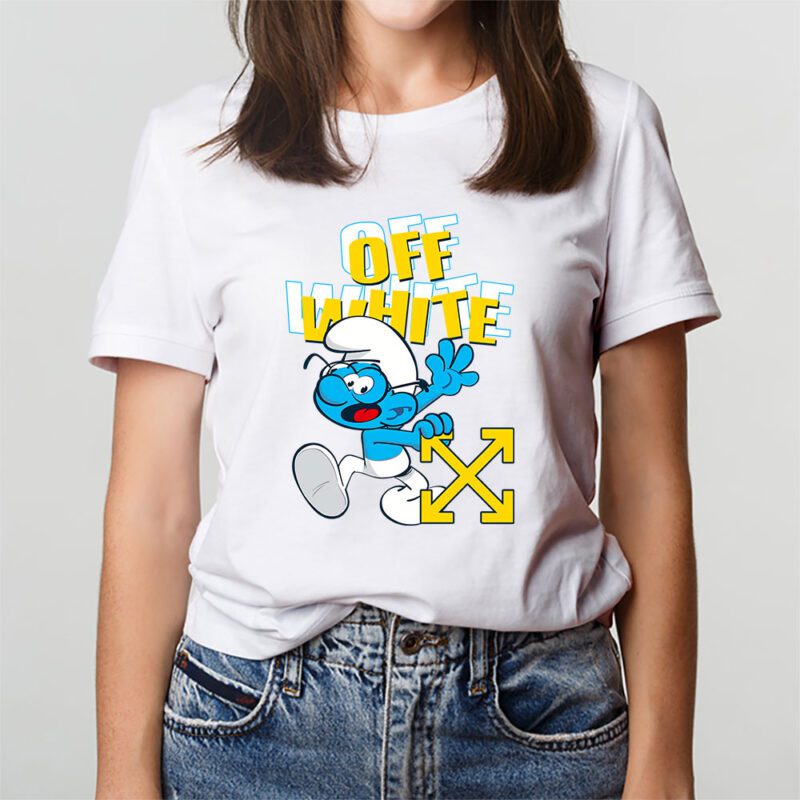 The Smurfs Offwhite Unisex T Shirt Cotton Tee TAT7475 3