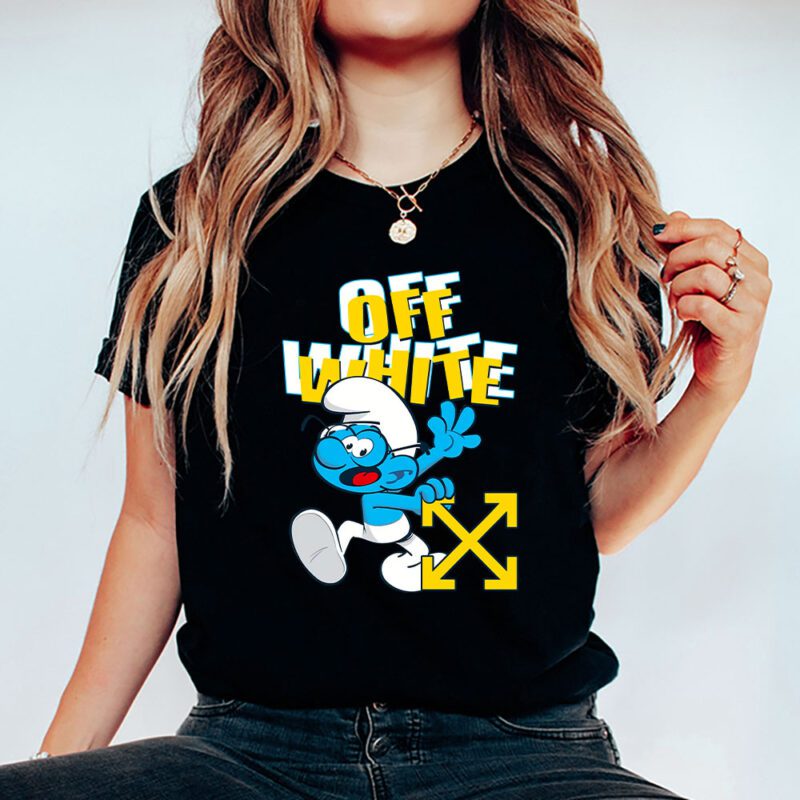 The Smurfs Offwhite Unisex T Shirt Cotton Tee TAT7475 5