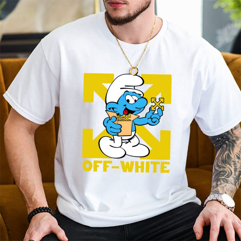 The Smurfs Offwhite Unisex T Shirt Cotton Tee TAT7476 2