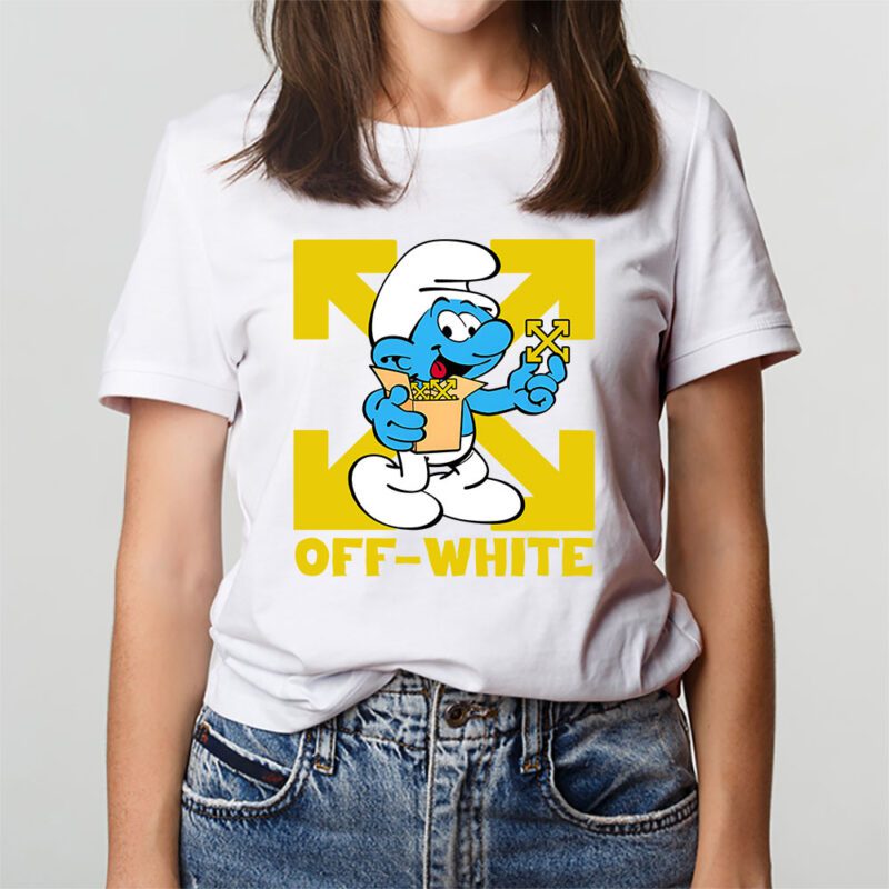 The Smurfs Offwhite Unisex T Shirt Cotton Tee TAT7476 3