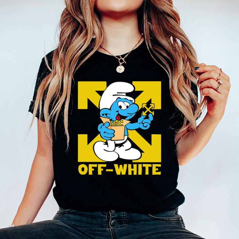 The Smurfs Offwhite Unisex T Shirt Cotton Tee TAT7476 5