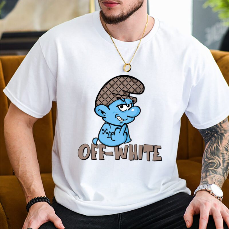 The Smurfs Offwhite Unisex T Shirt Cotton Tee TAT7477 2