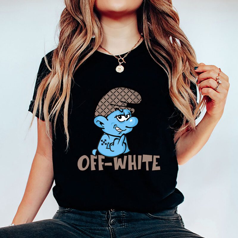 The Smurfs Offwhite Unisex T Shirt Cotton Tee TAT7477 5