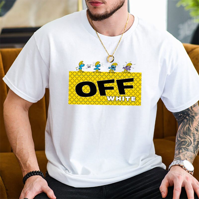 The Smurfs Offwhite Unisex T Shirt Cotton Tee TAT7478 2