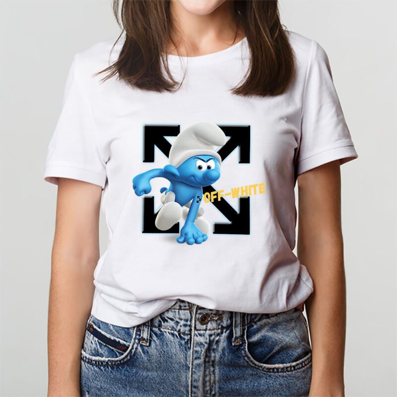 The Smurfs Offwhite Unisex T Shirt Cotton Tee TAT7479 3