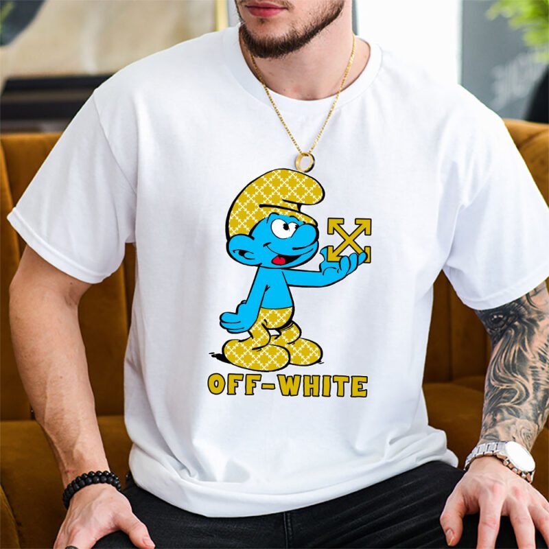 The Smurfs Offwhite Unisex T Shirt Cotton Tee TAT7480 2
