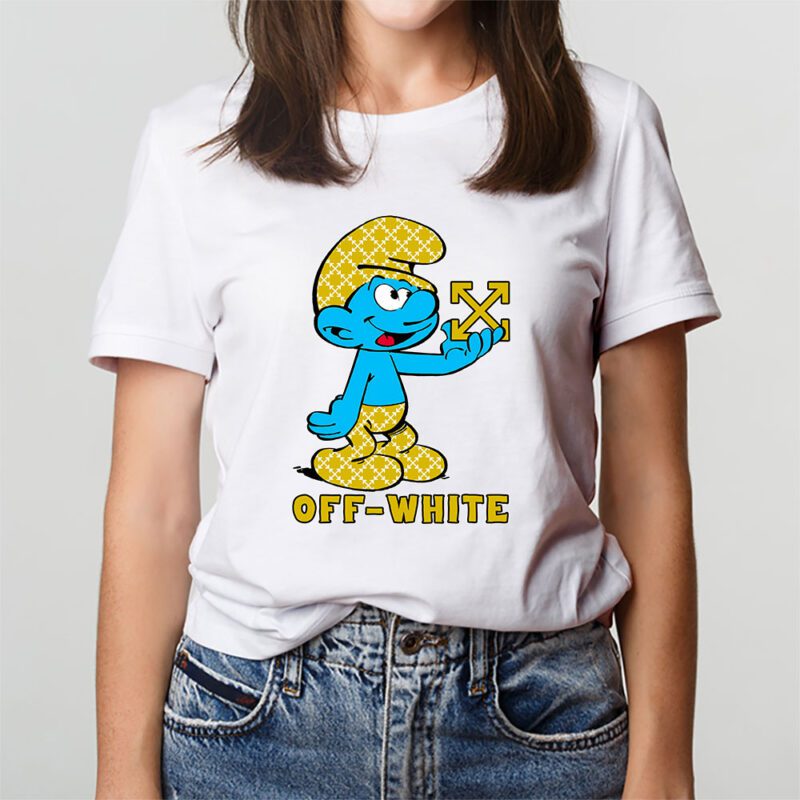 The Smurfs Offwhite Unisex T Shirt Cotton Tee TAT7480 3
