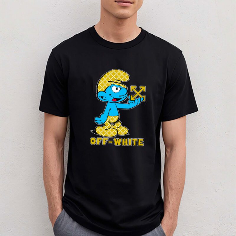 The Smurfs Offwhite Unisex T Shirt Cotton Tee TAT7480 4