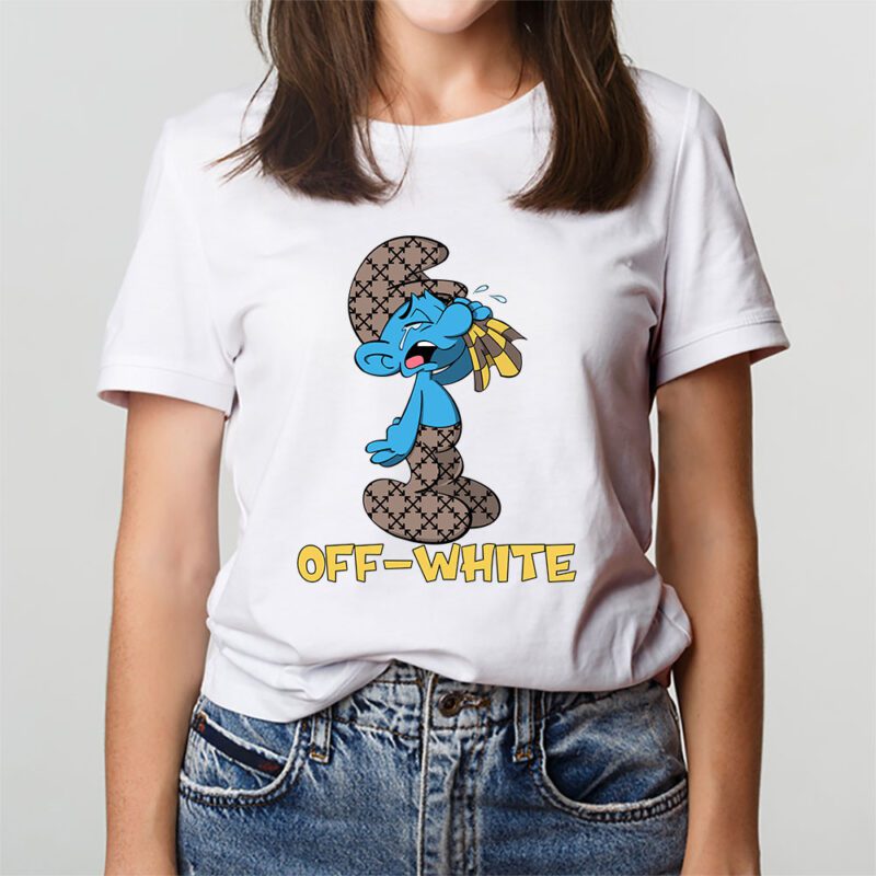 The Smurfs Offwhite Unisex T Shirt Cotton Tee TAT7481 3