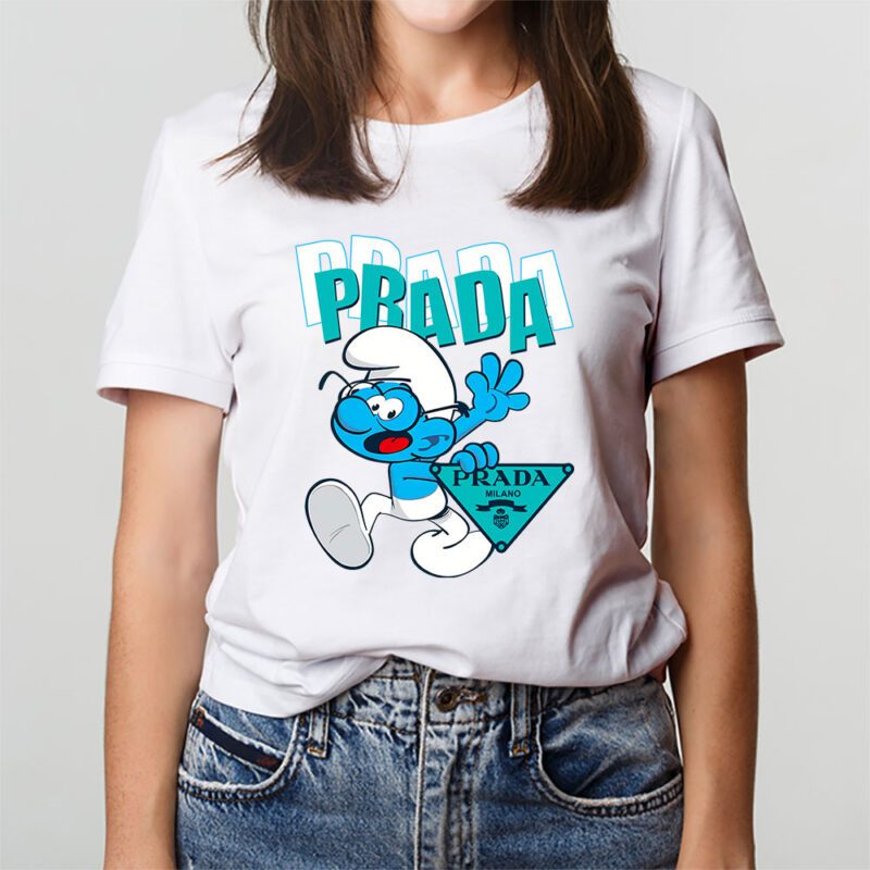 The Smurfs Prada Unisex T Shirt Cotton Tee TAT7482 3