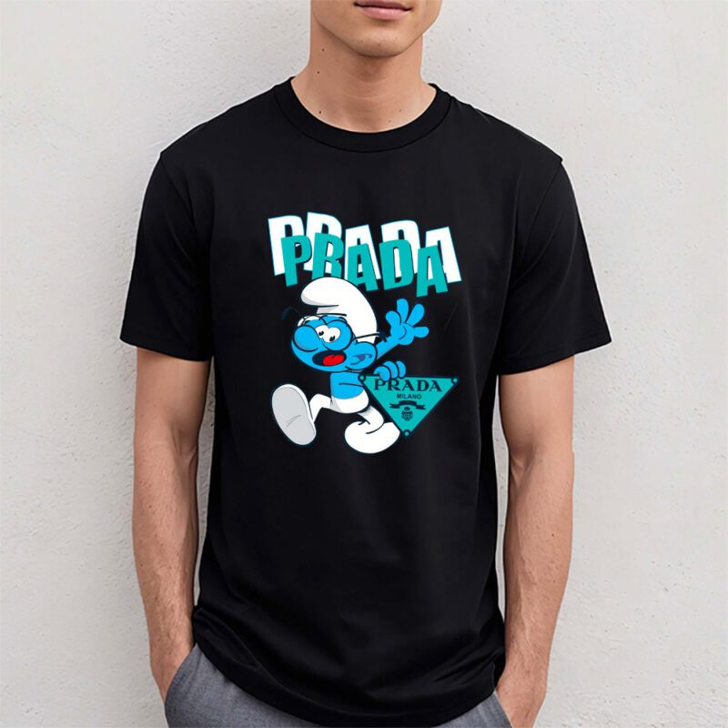 The Smurfs Prada Unisex T Shirt Cotton Tee TAT7482 4