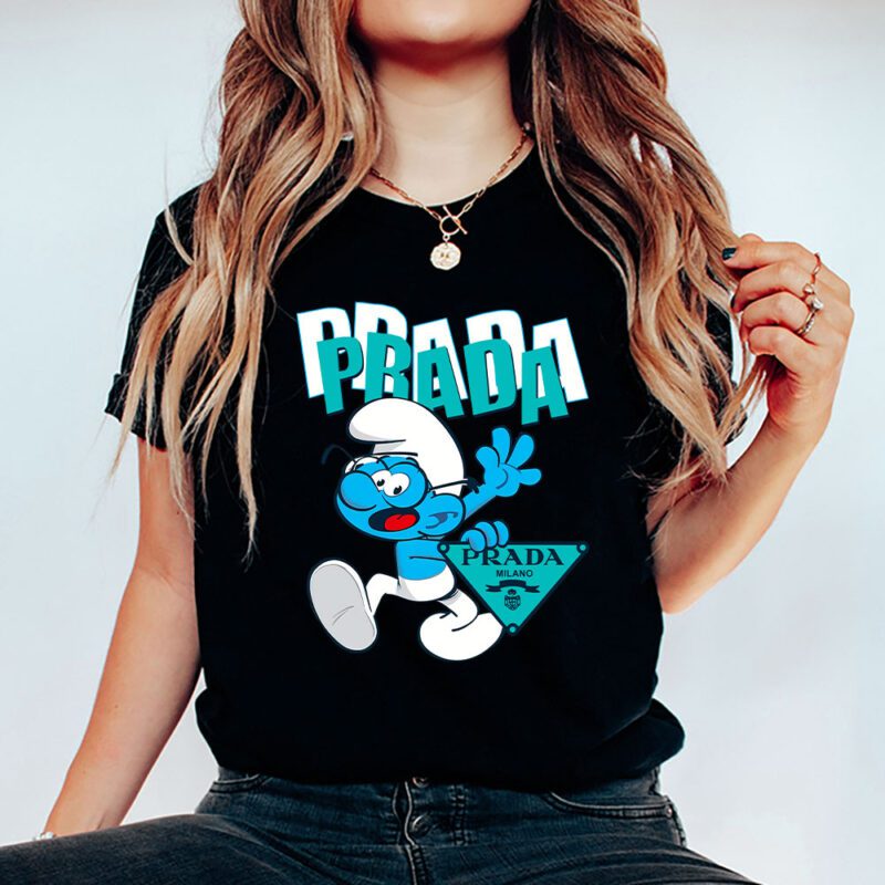 The Smurfs Prada Unisex T Shirt Cotton Tee TAT7482 5