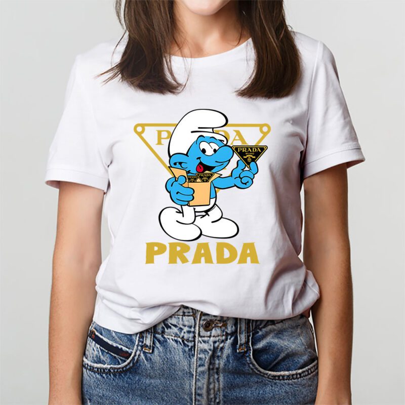The Smurfs Prada Unisex T Shirt Cotton Tee TAT7483 3