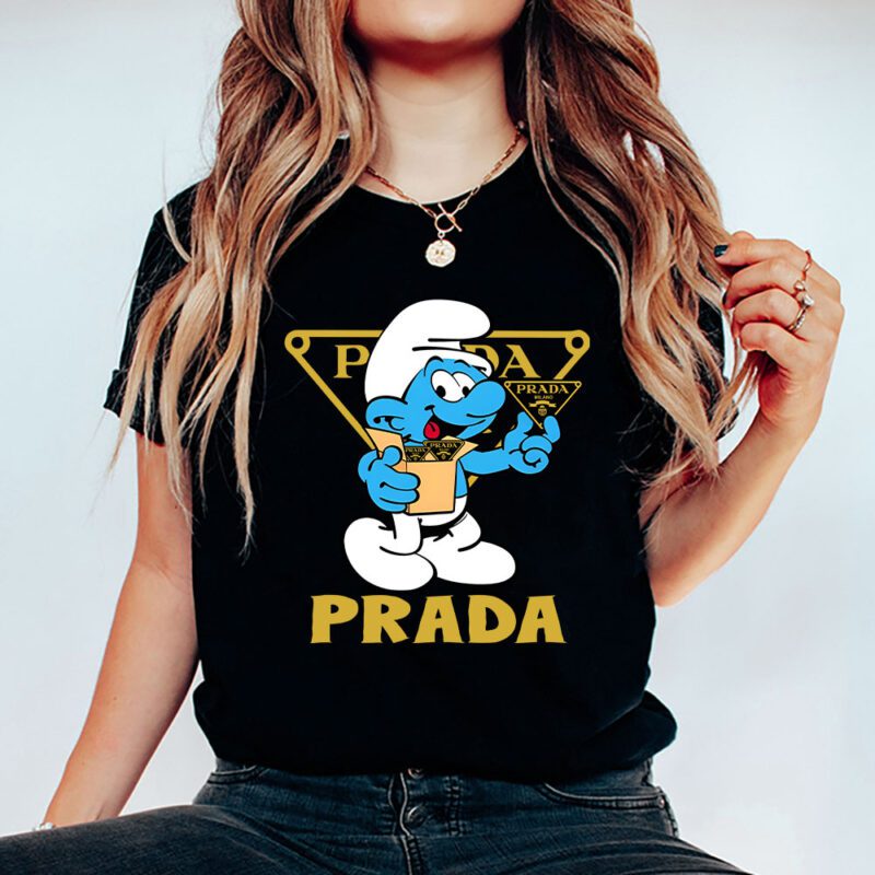 The Smurfs Prada Unisex T Shirt Cotton Tee TAT7483 5