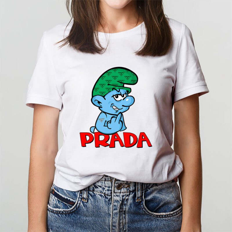 The Smurfs Prada Unisex T Shirt Cotton Tee TAT7484 3
