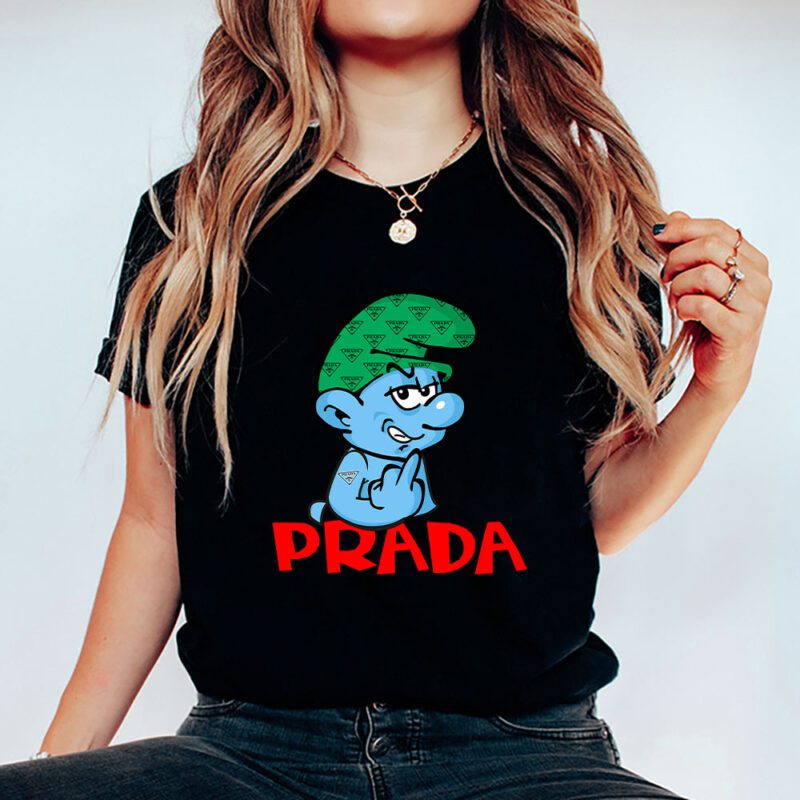 The Smurfs Prada Unisex T Shirt Cotton Tee TAT7484 5