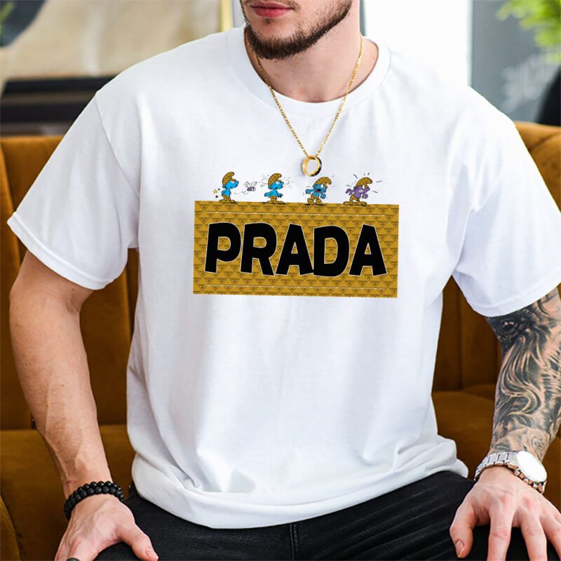 The Smurfs Prada Unisex T Shirt Cotton Tee TAT7485 2