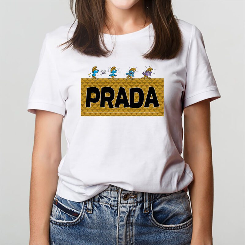 The Smurfs Prada Unisex T Shirt Cotton Tee TAT7485 3