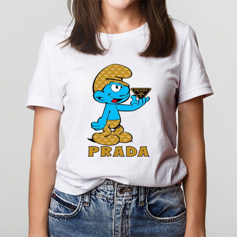 The Smurfs Prada Unisex T Shirt Cotton Tee TAT7487 3